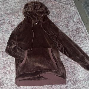 Warm-Pink Fluffy Swatshirt